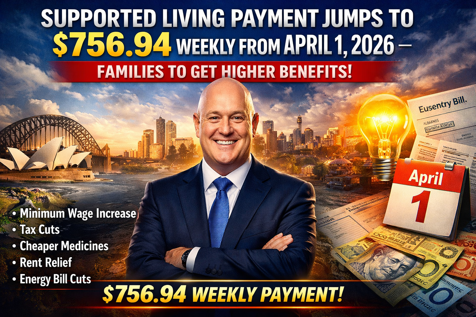 Supported Living Payment Jumps to $756.94 Weekly From April 1, 2026 – Families to Get Higher Benefits